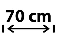70 cm Breite