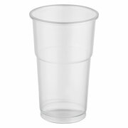 Trinkbecher mit Eichstrich klar 0,3 l, 300ml, PP, extra stark, Ø 78 mm, 50 Stk.