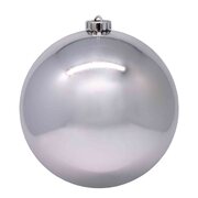 Weihnachtskugeln Christbaumkugeln XL aus Kunststoff silber, 15cm, 1 Stk.