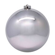 Weihnachtskugeln Christbaumkugeln XXL aus Kunststoff silber, 25cm, 1 Stk.