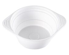Suppenterrine Suppenteller 750ml, PP, 10 gr, Mikrowellentauglich, weiß, 100 Stk.