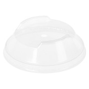BIO Domdeckel 300/400/500ml stapelbar - C-Loch Ø 96mm Biokunststoff(PLA) 50 Stk.