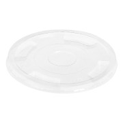 BIO Deckel flach ohne Loch zu Becher Ø 96 mm Bio-Kunststoff (PLA) 50 Stk.