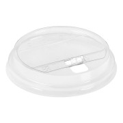 BIO Deckel flach mit Klappöffnung zu Becher 300/400/500ml Ø 96 mm PLA 100 Stk.