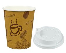 Kaffeebecher Premium Coffee to go mit Deckel, Pappe beschichtet 300 ml, 50 Stk.