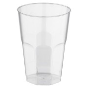 Trinkglas Deco 0,2l | 200ml mit Eichstrich glasklar PS, 25 Stk.