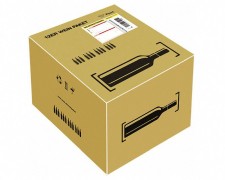 Post Prepaid Weinpaket für 12 Flaschen Wein Most, Säfte, Flaschenhöhe max 355mm