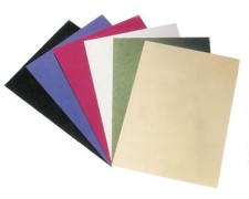 Rückwände / Deckblätter genarbter Lederkarton, 250gr. A4, blau, 100 Stk.