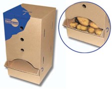 Spenderbox mit Frontklappe 190x190x380mm