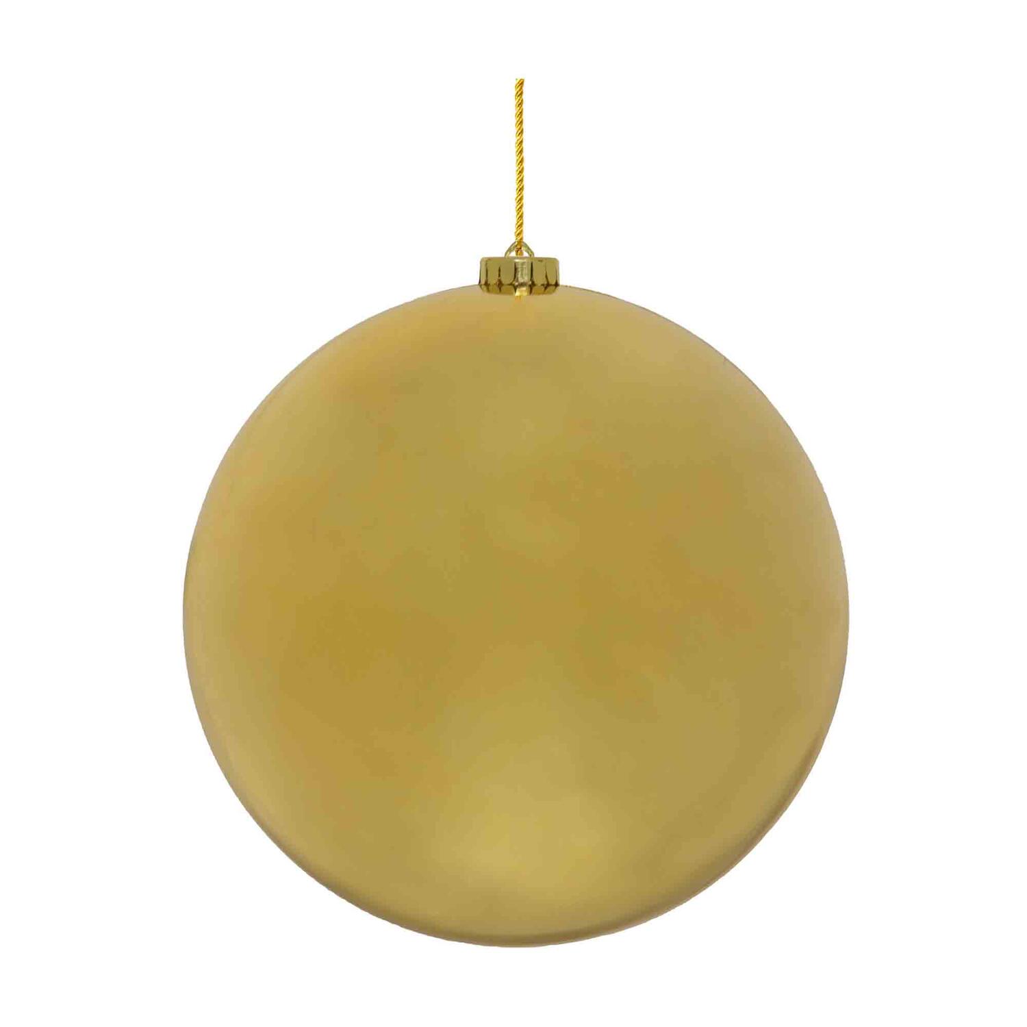 Weihnachtskugeln Christbaumkugeln XL aus Kunststoff gold, 15cm, 1 Stk.