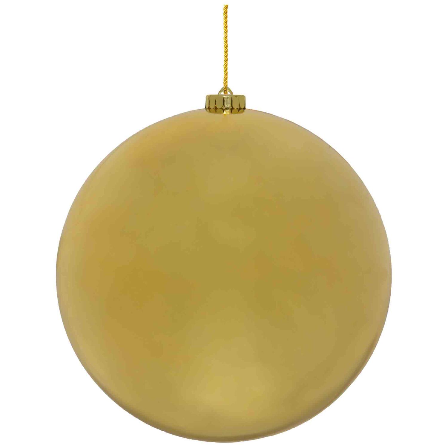 Weihnachtskugeln XL aus Kunststoff gold, 25cm, 1 Stk.