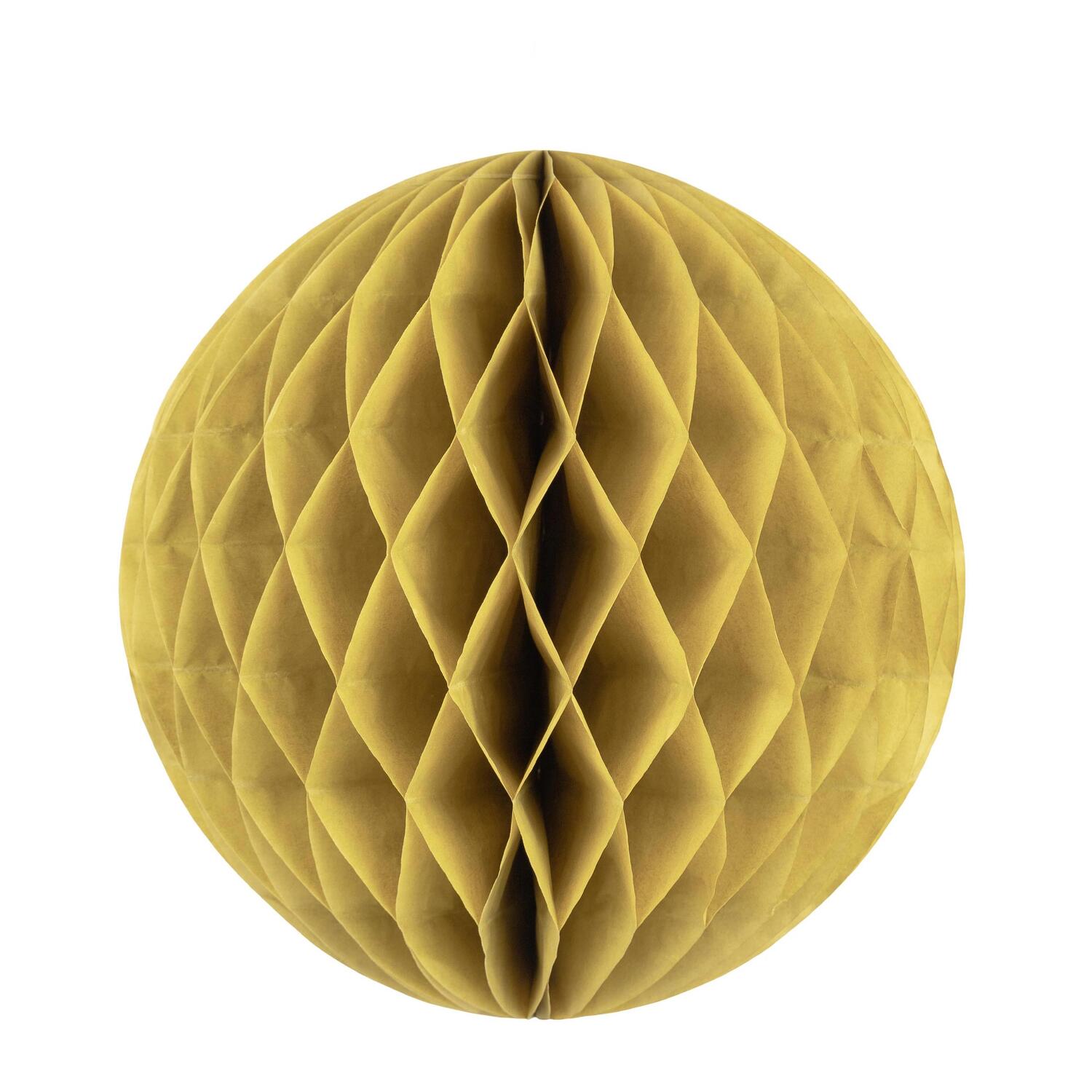 Wabenball aus Papier schwer entflammbar gold 35cm, 1 Stk.