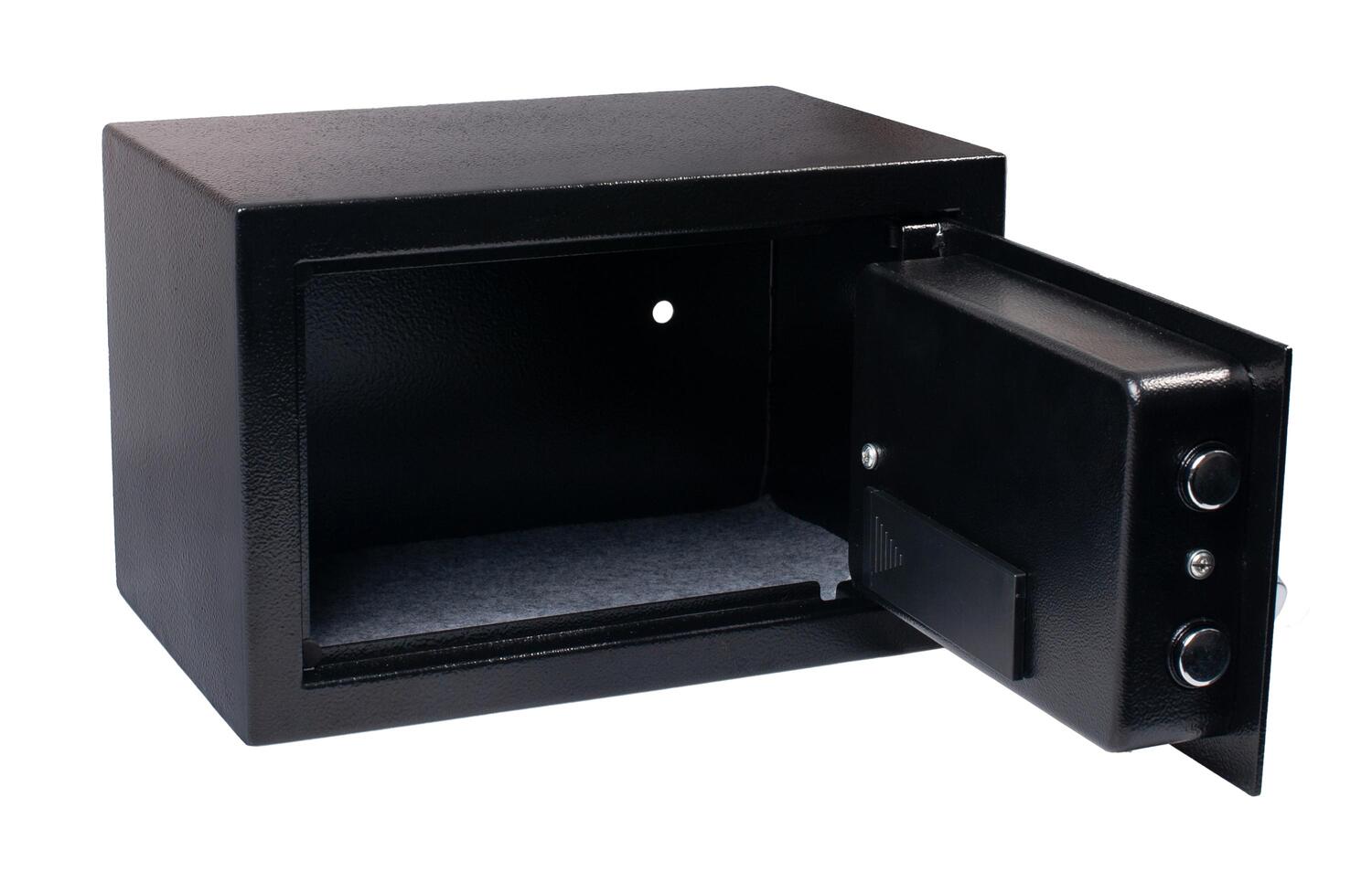 Tresor Safe 31x20x20cm mit elektronischem Zahlenschloss fr Tisch/Wandmontage anthrazit