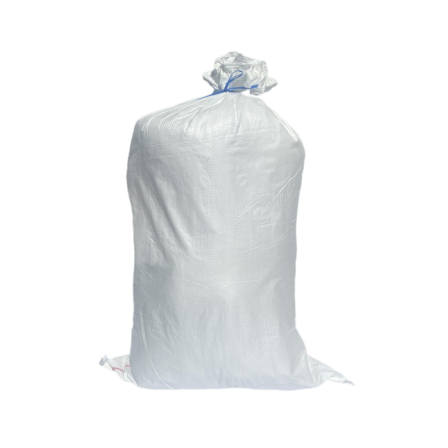 Schwerlastsack Gewebesack Hochwassersack Getreidesack Lagersack PP mit rotem Streifen 500 x 800 mm 30 kg weiss